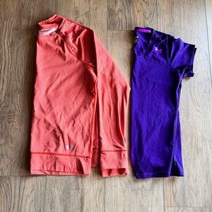 UNDER ARMOUR Bundle Long Sleeve Top Women's Pullover, Short Sleeve Workout Top